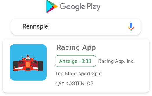 Google App Anzeige im Google App Store